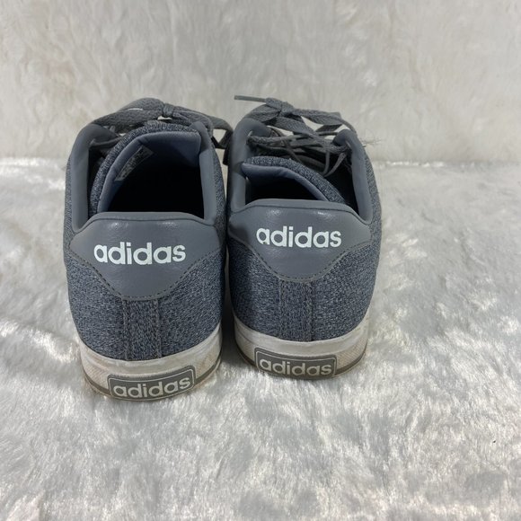 Adidas NEO grey Canvas Tennis Shoes Sneakers - Picture 3 of 6